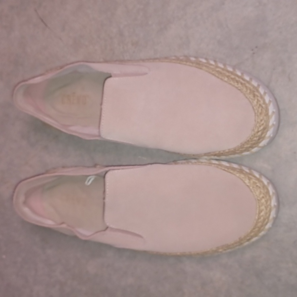 + Crevo Pink Espadrille Flats with Jute Sole Size 8